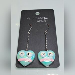 Sanrio Hangyodon Earrings With Stainless Steel Ear Wires